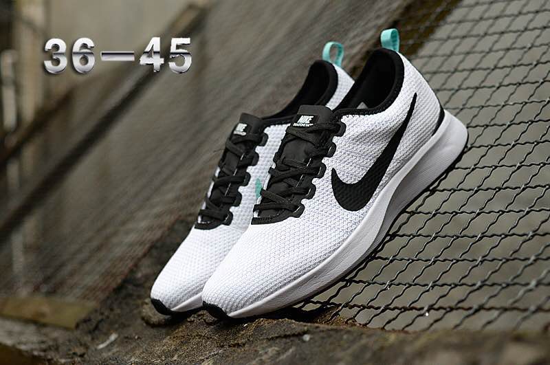 Women Nike Dualtone Racer White Black Shoes - Click Image to Close